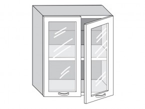 1.60.4 Шкаф настенный (h=720) на 600мм с 2-мя стек.дверцами в Карталах - kartaly.magazinmebel.ru | фото