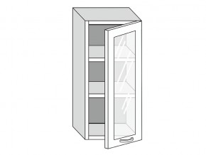 19.40.3 Шкаф настенный (h=913) на 400мм с 1-ой стекл. дверцей в Карталах - kartaly.magazinmebel.ru | фото