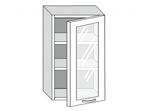 19.50.3 Шкаф настенный (h=913) на 500мм с 1-ой стекл. дверцей в Карталах - kartaly.magazinmebel.ru | фото