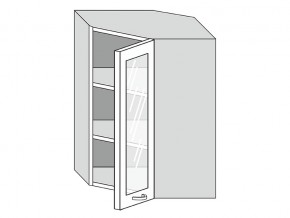 19.60.3у Шкаф настенный (h=913) угловой на 600мм со стекл. дверцей в Карталах - kartaly.magazinmebel.ru | фото