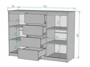 Комод Мальта K118 в Карталах - kartaly.magazinmebel.ru | фото - изображение 3