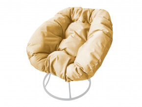 Кресло Пончик без ротанга бежевая подушка в Карталах - kartaly.magazinmebel.ru | фото