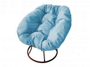 Кресло Пончик без ротанга голубая подушка в Карталах - kartaly.magazinmebel.ru | фото