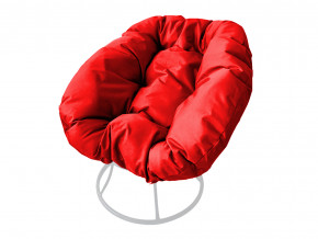 Кресло Пончик без ротанга красная подушка в Карталах - kartaly.magazinmebel.ru | фото