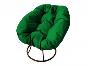 Кресло Пончик без ротанга зелёная подушка в Карталах - kartaly.magazinmebel.ru | фото