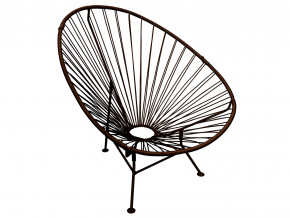 Кресло Ракушка с ротангом коричневый в Карталах - kartaly.magazinmebel.ru | фото