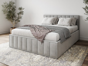 Кровать 1800 Лана серый велюр в Карталах - kartaly.magazinmebel.ru | фото