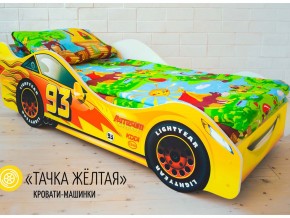 Кровать детская машина Тачка Желтая в Карталах - kartaly.magazinmebel.ru | фото