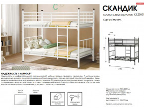 Кровать двухъярусная Скандик 42.20-01 в Карталах - kartaly.magazinmebel.ru | фото - изображение 2