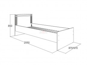 Кровать одинарная Ольга 18 900 в Карталах - kartaly.magazinmebel.ru | фото - изображение 2