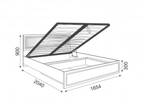 Кровать подъемная со спинкой Беатрис 11 Орех в Карталах - kartaly.magazinmebel.ru | фото - изображение 2