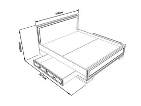 Кровать S320-LOZ/180 с выкатными тумбами Кентаки каштан в Карталах - kartaly.magazinmebel.ru | фото - изображение 2