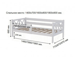 Кровать софа Аист-3 Классика белый 1800х900 мм в Карталах - kartaly.magazinmebel.ru | фото - изображение 2