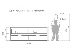 Кровать-тахта Svogen с ящиками и бортиком бежевый в Карталах - kartaly.magazinmebel.ru | фото - изображение 3