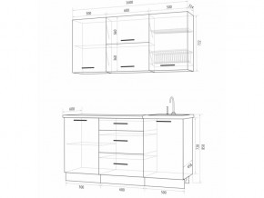 Кухонный гарнитур Флоренс Грин 1600 в Карталах - kartaly.magazinmebel.ru | фото - изображение 4