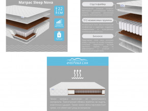 Матрас Sleep Nova шириной 1600 мм в Карталах - kartaly.magazinmebel.ru | фото - изображение 2