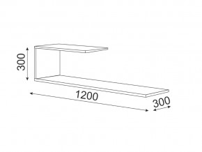 Полка навесная 3 Остин модуль 18 в Карталах - kartaly.magazinmebel.ru | фото - изображение 2