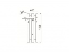 ПР-13 Вешалка в Карталах - kartaly.magazinmebel.ru | фото