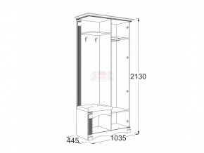 Прихожая Саша 16 в Карталах - kartaly.magazinmebel.ru | фото - изображение 2