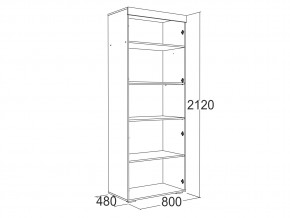 Шкаф 2-х дверный для белья Ольга 19 в Карталах - kartaly.magazinmebel.ru | фото - изображение 2