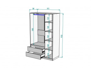 Шкаф Malta light H298 Белый в Карталах - kartaly.magazinmebel.ru | фото - изображение 2