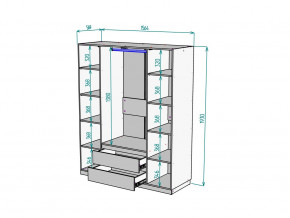 Шкаф Malta light H302 Белый в Карталах - kartaly.magazinmebel.ru | фото - изображение 2