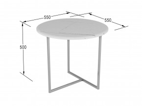 Стол журнальный Альбано белый мрамор в Карталах - kartaly.magazinmebel.ru | фото - изображение 2