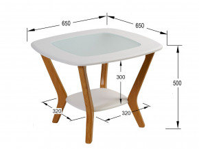 Стол журнальный Мельбурн Белый в Карталах - kartaly.magazinmebel.ru | фото - изображение 2