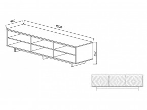 Тумба для ТВА Moderno-1800 Ф4 в Карталах - kartaly.magazinmebel.ru | фото - изображение 4