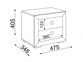 Тумба прикроватная Глэдис М30 в Карталах - kartaly.magazinmebel.ru | фото - изображение 2